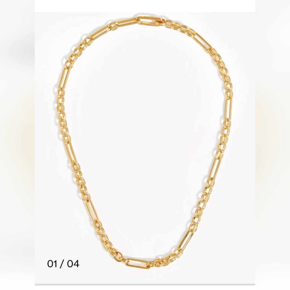 Missoma Axiom 18k Gold Plated Brass Link Chain Necklace